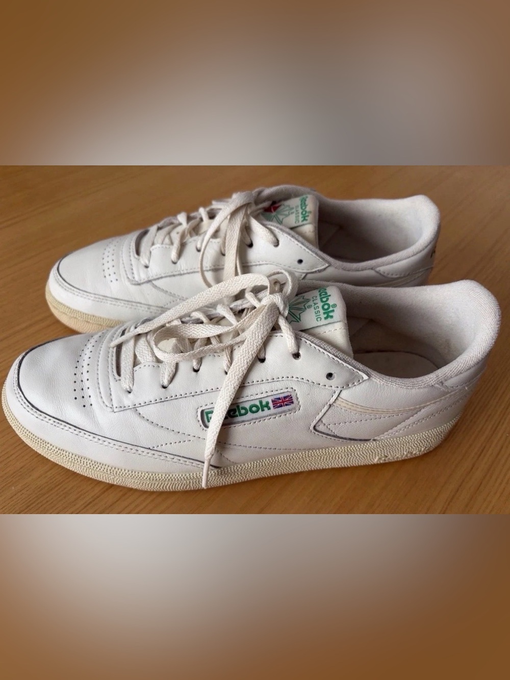 Reebok Club C 85 Vintage Chalk Leather - Men’s Size 11 As Seen on Belmont Cameli